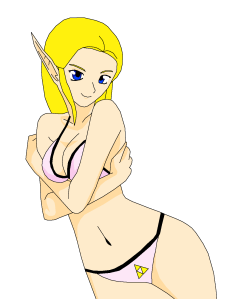 Request - Zelda in a Swim Suit
